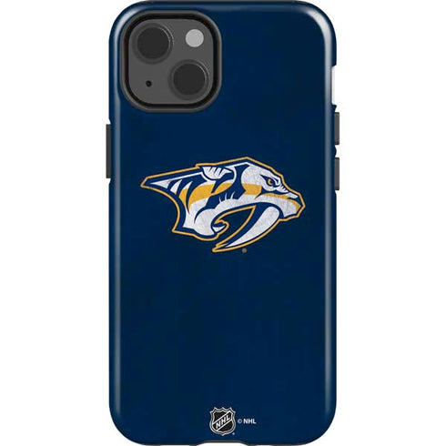 NHL Nashville Predators Distressed iPhone 15 Impact Case